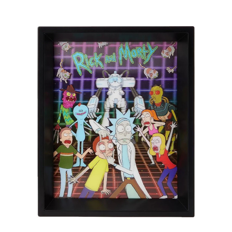 Rick And Morty - Characters Grid 3D Lenticular Posters - أكسسوار